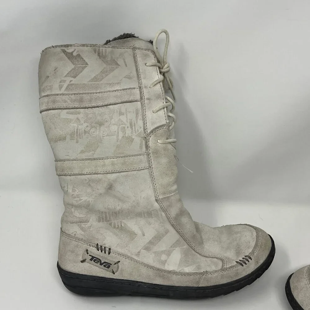 Teva 'Kiru' winter tall boots women white 5